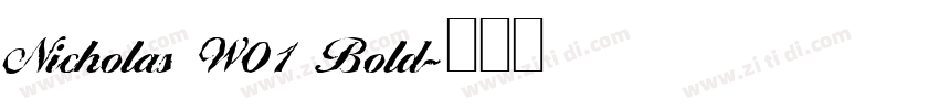 Nicholas W01 Bold字体转换